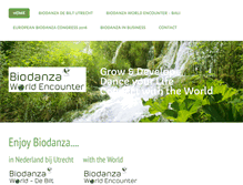 Tablet Screenshot of biodanzaworld.com